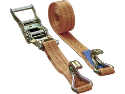 Cemo Zurrgurt 3 m x 35 mm, 2-teilig, mit Spitzhaken, orange, 8834 Cemo Zurrgurt 3 m x 35 mm, 2-teilig, mit Spitzhaken, orange, 8834