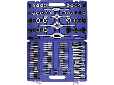 KUNZER Gewindeschneidsatz für Reparatur und Neuanfertigung metrischer Gewinde von M 2 – M 18, 110-teilig, im Koffer, 7GSS110 KUNZER Gewindeschneidsatz für Reparatur und Neuanfertigung metrischer Gewinde von M 2 – M 18, 110-teilig, im Koffer, 7GSS110