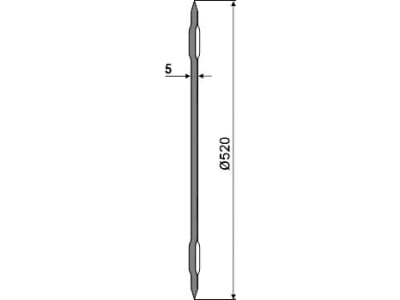 NIAUX 200 Sechscheibe 520 x 5 mm, LK 105 mm, gerade, glatt, für Agrolux, Massey Ferguson, Överum, 31-3460106 NIAUX 200 Sechscheibe 520 x 5 mm, LK 105 mm, gerade, glatt, für Agrolux, Massey Ferguson, Överum, 31-3460106