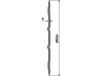 NIAUX 200 Sechscheibe 500 x 5 mm, LK 90/100 mm, gerade, gezahnt, für Vogel & Noot, 31-350013 NIAUX 200 Sechscheibe 500 x 5 mm, LK 90/100 mm, gerade, gezahnt, für Vogel & Noot, 31-350013