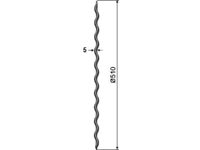 NIAUX 200 Sechscheibe 510 x 5 mm, LK 80 mm, gerade, gewellt, glatt, für Kverneland, 31-351082 NIAUX 200 Sechscheibe 510 x 5 mm, LK 80 mm, gerade, gewellt, glatt, für Kverneland, 31-351082