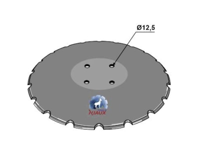 NIAUX 200 Eggenscheibe 510 x 5 mm, LK 98 mm, gewölbt, gezahnt, für Vogel & Noot, 31-0585 NIAUX 200 Eggenscheibe 510 x 5 mm, LK 98 mm, gewölbt, gezahnt, für Vogel & Noot, 31-0585