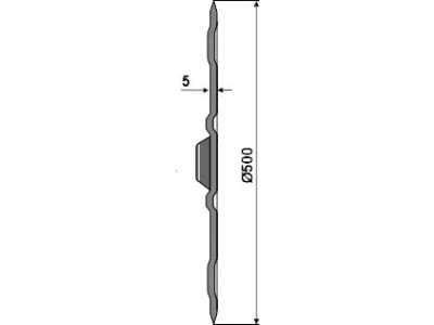 NIAUX 200 Sechscheibe 500 x 5 mm, LK 110 mm, gerade, gezahnt, für Vogel & Noot, 31-1001 NIAUX 200 Sechscheibe 500 x 5 mm, LK 110 mm, gerade, gezahnt, für Vogel & Noot, 31-1001