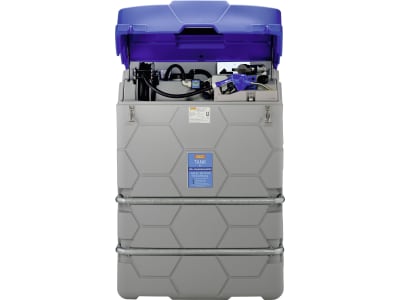 Cemo Tankanlage "Cube Adblue® Outdoor Premium" 2.500 l für AdBlue®, stationär, 230 V-Elektropumpe, mit Deckel und Heizlüfter, 10306