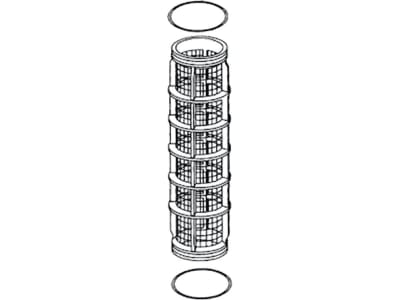 Agrotop Druckleitungsfilter "324-4" Filter 32 M rot, Edelstahl/41 cm², G 1" IG (BSP), max. 14 bar, 11025