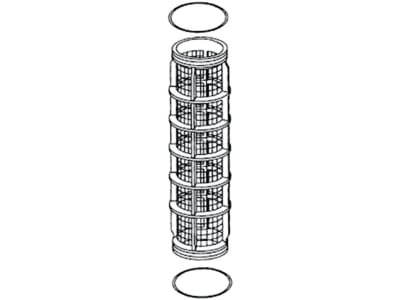 Agrotop Druckleitungsfilter Typ "326-2" selbstreinigend, Filter 50 M blau, Edelstahl/106 cm², G 1 1/2" AG (BSP), max. 15 bar, 11042