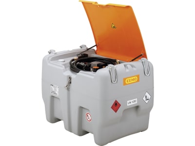 Cemo Tankanlage "DT-Mobil Easy" 470 l für Diesel, mobil, mit Akku und Ladegerät, CAS-Akkusystem, mit ADR-Zulassung, 18 V-Elektropumpe "Cematic 3000", 11921