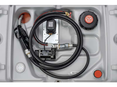 Cemo Tankanlage "DT-Mobil Easy" 620 l für Diesel, mobil, mit Akku und Ladegerät, CAS-Akkusystem, mit ADR-Zulassung, 18 V-Elektropumpe "Cematic 3000", 11926