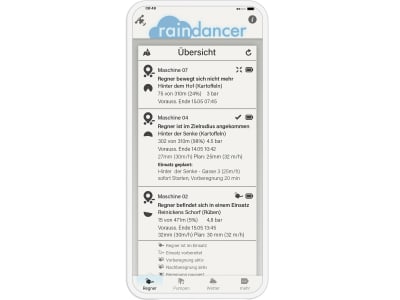 raindancer Beregnungsmanagement "Raindancer Standard" für die mobile Steuerung und Überwachung von Trommel-, Linear- und Kreisberegnungsanlagen, inkl. Drucksensor, zzgl. Servicevertrag, 