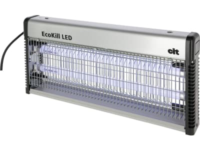 KERBL Fliegenvernichter "EcoKill LED" 2 x 7 W UVA-LED, blau, max. 150 m², Aluminiumgehäuse, 299938 KERBL Fliegenvernichter "EcoKill LED" 2 x 7 W UVA-LED, blau, max. 150 m², Aluminiumgehäuse, 299938