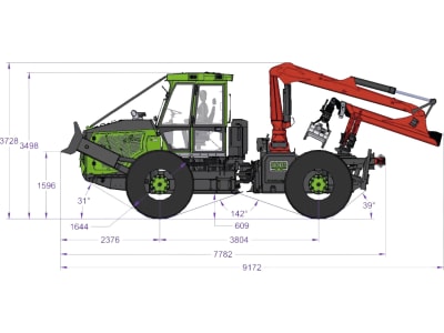 Noe Forsttraktor "NF 170-4R" 4-Rad Noe Forsttraktor "NF 170-4R" 4-Rad