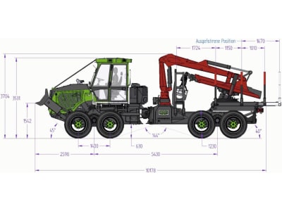 Noe Forsttraktor "NF 170-8R" 8-Rad