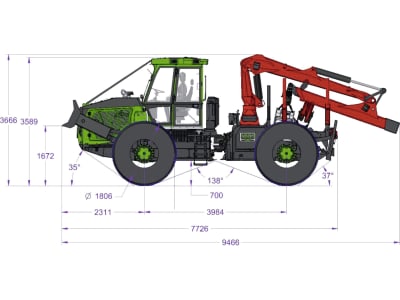 Noe Forsttraktor "NF 210-4R" 4-Rad