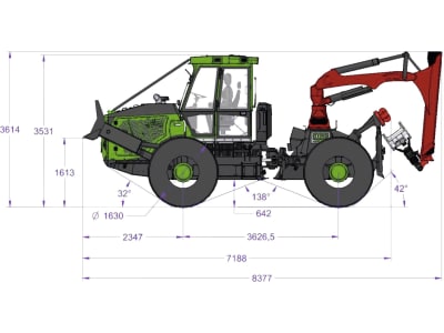 Noe Forsttraktor "NF 160-4R" 4-Rad