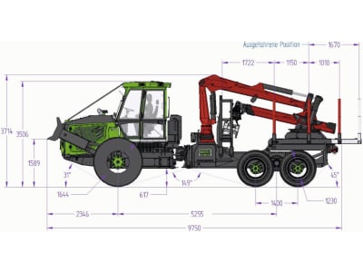 Noe Forsttraktor "NF 170-6R" 6-Rad