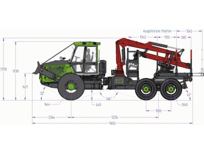 Noe Forsttraktor "NF 210-6R" 6-Rad Noe Forsttraktor "NF 210-6R" 6-Rad