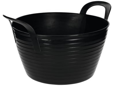 KERBL Aufbewahrungs- und Transportbehälter "FlexBag" 12 l, schwarz, Kunststoff, mit zwei Griffen, 3228264