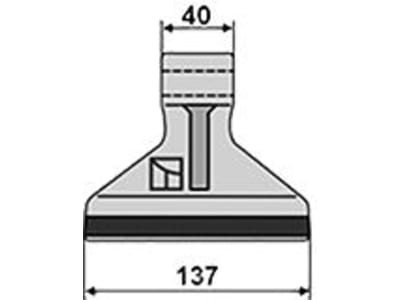 Industriehof® Hammerschlegel Arbeitsbreite 137 mm, Bohrung 16,5 mm, Einbaumaß 40 mm, für Mulchgerät Berti, Girax, Herder, Müthing, 63-RM-30-PTA