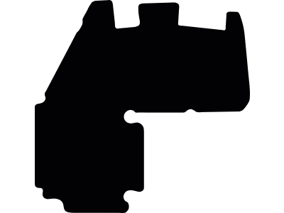Fußmatte Velours schwarz, für Hidromek Radlader HMK 635 WL, ab Bj. 23, HMK 640 WL, ab Bj. 21 Fußmatte Velours schwarz, für Hidromek Radlader HMK 635 WL, ab Bj. 23, HMK 640 WL, ab Bj. 21