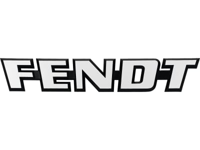 Fendt Markenemblem "FENDT" silver; schwarz 320 x 55 mm, für Kühlergrill Traktor, 931502021530 Fendt Markenemblem "FENDT" silver; schwarz 320 x 55 mm, für Kühlergrill Traktor, 931502021530