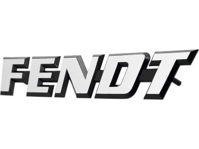 Fendt Markenemblem "FENDT" silver; schwarz 320 x 55 mm, für Kühlergrill Traktor, 931502021530 Fendt Markenemblem "FENDT" silver; schwarz 320 x 55 mm, für Kühlergrill Traktor, 931502021530