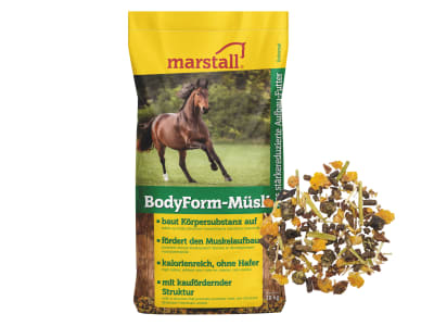marstall® BodyForm-Müsli energiereiches Strukturmüsli ohne Hafer 20 kg Sack marstall® BodyForm-Müsli energiereiches Strukturmüsli ohne Hafer 20 kg Sack