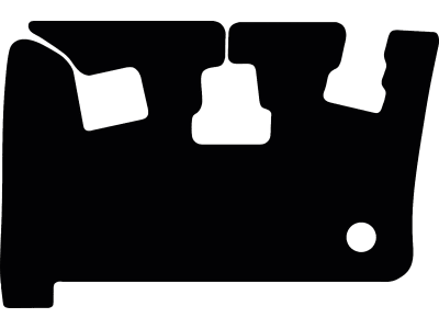 Fußmatte Gummi schwarz, für Takeuchi Minibagger TB 335 R, ab Bj. 23 Fußmatte Gummi schwarz, für Takeuchi Minibagger TB 335 R, ab Bj. 23