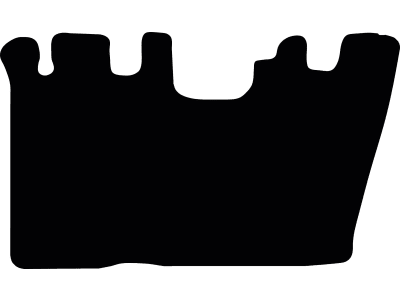 Fußmatte Gummi schwarz, für Kubota Minibagger U17-3a, ab Bj. ab 23 Fußmatte Gummi schwarz, für Kubota Minibagger U17-3a, ab Bj. ab 23