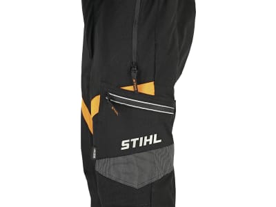 STIHL Schnittschutz-Bundhose "Advance X-Flex" schwarz; warnorange Schnittschutzklasse 1 (20 m/s)