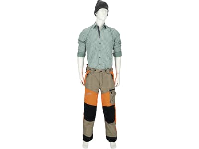 STIHL Schnittschutz-Bundhose "Dynamic Vent", warnorange; schwarz; kaki, Schnittschutzklasse 1 (20 m/s), Mod. 2022/2023