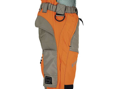 STIHL Schnittschutz-Bundhose "Dynamic Vent", warnorange; schwarz; kaki, Schnittschutzklasse 1 (20 m/s), Mod. 2022/2023