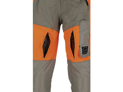 STIHL Schnittschutz-Bundhose "Dynamic Vent", warnorange; schwarz; kaki, Schnittschutzklasse 1 (20 m/s), Mod. 2022/2023