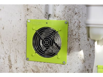 SmartCoop Stallentlüftung Luftleistung max. 120 m³/h, für Geflügelställe, 70625