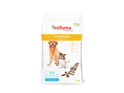 Mifuma Junior Hund Welpenfutter ab der 1. Lebenswoche Hundefutter Trockenfutter Welpe Brikett 12 kg Sack