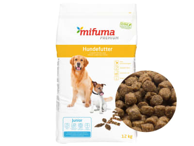 Mifuma Junior Hund Welpenfutter ab der 1. Lebenswoche Hundefutter Trockenfutter Welpe Brikett 12 kg Sack