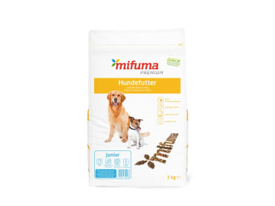 Mifuma Junior Hund Welpenfutter ab der 1. Lebenswoche Hundefutter Trockenfutter Welpe Brikett 3 kg Sack