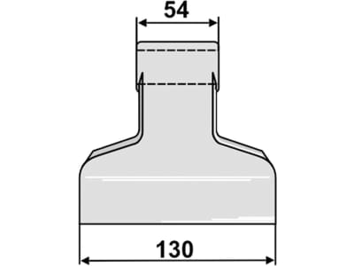 Industriehof® Hammerschlegel Arbeitsbreite 130 mm, Bohrung 20,5 mm, Einbaumaß 54 mm, für Dücker, 63-RM-92