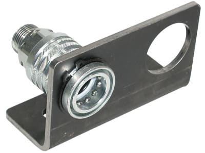Halteblech zweifach für Hydraulikkupplungen Baugröße 03 (38,3 mm) Halteblech zweifach für Hydraulikkupplungen Baugröße 03 (38,3 mm)