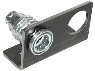 Halteblech zweifach für Hydraulikkupplungen Baugröße 03 (38,3 mm