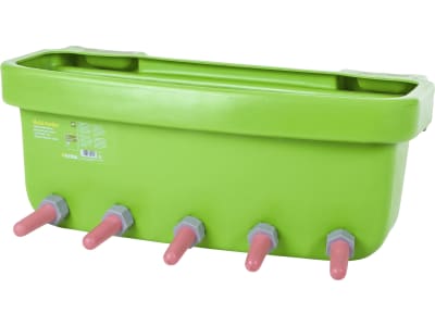 KERBL Kälbertränkewanne "Multi Feeder" 30 l zum Einhängen, 5 Fressplätze mit Super-Sauger, mit Fächer, 14218 KERBL Kälbertränkewanne "Multi Feeder" 30 l zum Einhängen, 5 Fressplätze mit Super-Sauger, mit Fächer, 14218