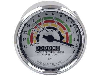 Traktormeter Ø 74/80 mm, 0 bis 25 mile/h, linksdrehend, für Fordson Dexta, Super Dexta, Super Major Traktormeter Ø 74/80 mm, 0 bis 25 mile/h, linksdrehend, für Fordson Dexta, Super Dexta, Super Major
