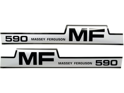 Aufklebersatz "MF 590" für Massey Ferguson, Vergl. Nr. Massey Ferguson: 1698130M1, 1698130M2, 1698131M1, 1698131M2 Aufklebersatz "MF 590" für Massey Ferguson, Vergl. Nr. Massey Ferguson: 1698130M1, 1698130M2, 1698131M1, 1698131M2