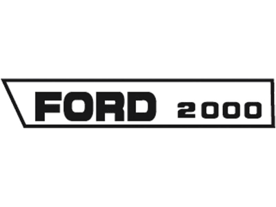 Typenaufkleber "Ford 2000" für Ford New Holland 2000 bis Bj. 68 Typenaufkleber "Ford 2000" für Ford New Holland 2000 bis Bj. 68