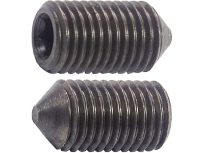 Madenschraube M 8 x 8 mm, Stahl, blank, Innensechskant, abgeflachte Spitze 120°, 025688 Madenschraube M 8 x 8 mm, Stahl, blank, Innensechskant, abgeflachte Spitze 120°, 025688