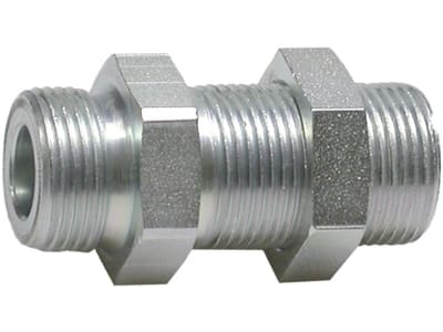 Schottverschraubung "C-FI", Druckluft, metrisch, gerade, mit Gegenmutter Schottverschraubung "C-FI", Druckluft, metrisch, gerade, mit Gegenmutter