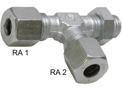 L-Schott-Einschraubverschraubung "LE-LM" M 14 x 1,5/M 14 x 1,5, Schottgewinde M 22 x 1,5, RA L 08/L 12, Druckluft