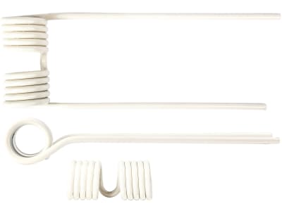 Kreiselheuerzinken links weiß 388 x 134 x 9,5 mm für Krone KW, KWT Kreiselheuerzinken links weiß 388 x 134 x 9,5 mm für Krone KW, KWT