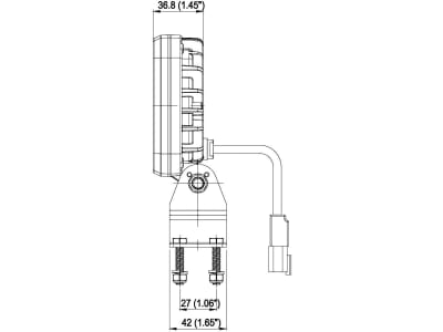 LED-Arbeitsscheinwerfer 1.275 lm 20 W, 10 – 48 V, 4 LEDs, quadratisch, 098 174 713