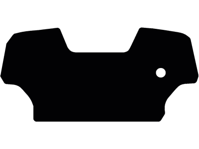Fußmatte Velours schwarz, für Massey Ferguson Traktor MF 3625, ab Bj. 07 Fußmatte Velours schwarz, für Massey Ferguson Traktor MF 3625, ab Bj. 07