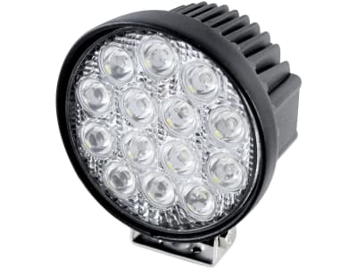 LED-Arbeitsscheinwerfer 2.500 lm 42 W, 10 – 30 V, 14 LEDs, rund , Funkentstörung Klasse 3 LED-Arbeitsscheinwerfer 2.500 lm 42 W, 10 – 30 V, 14 LEDs, rund , Funkentstörung Klasse 3